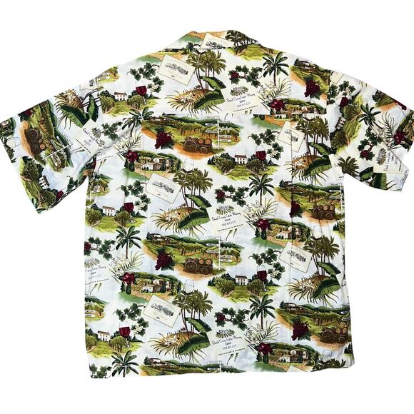 David Carey Napa Valley Winery Shirt mens Short Sleeve casual button up size lg - Picture 2 of 4